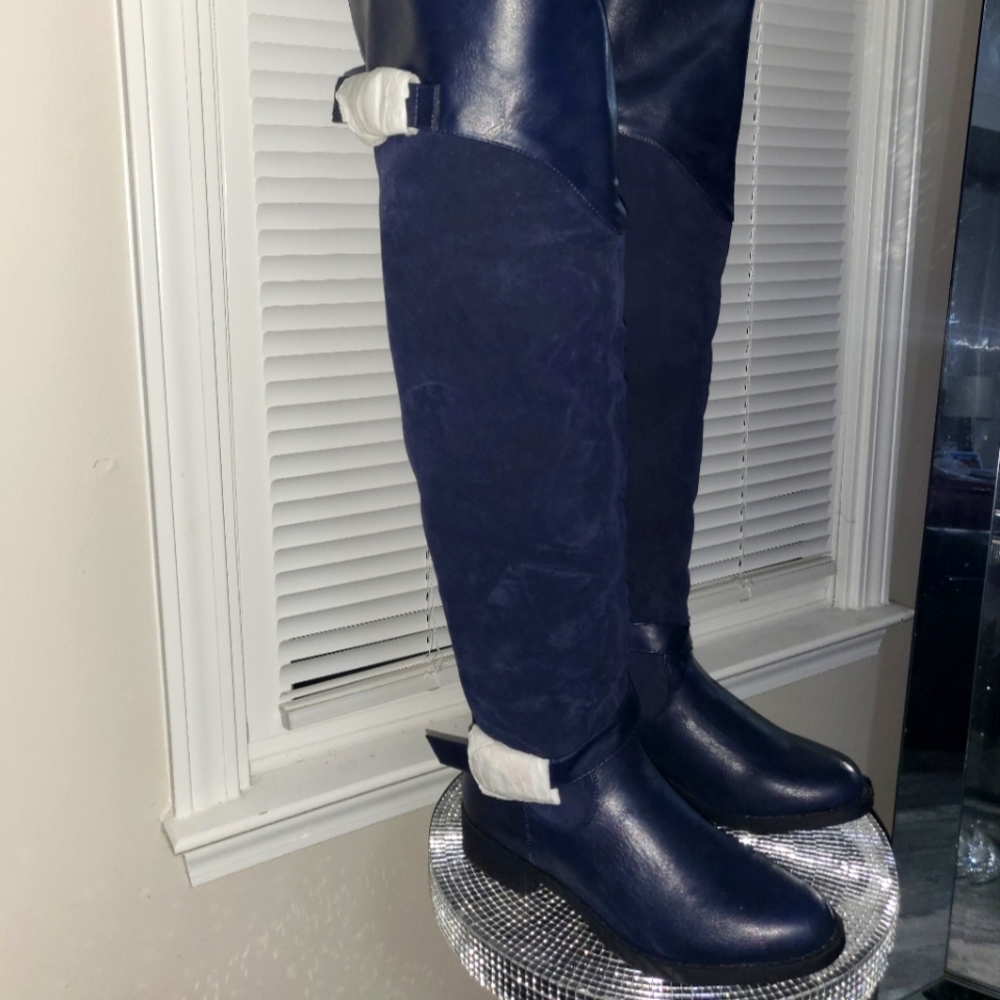 Navy Blue Boots
